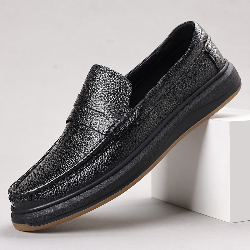 🥿 Men's Leather Penny Loafers Slip-On Casual Walking Shoes