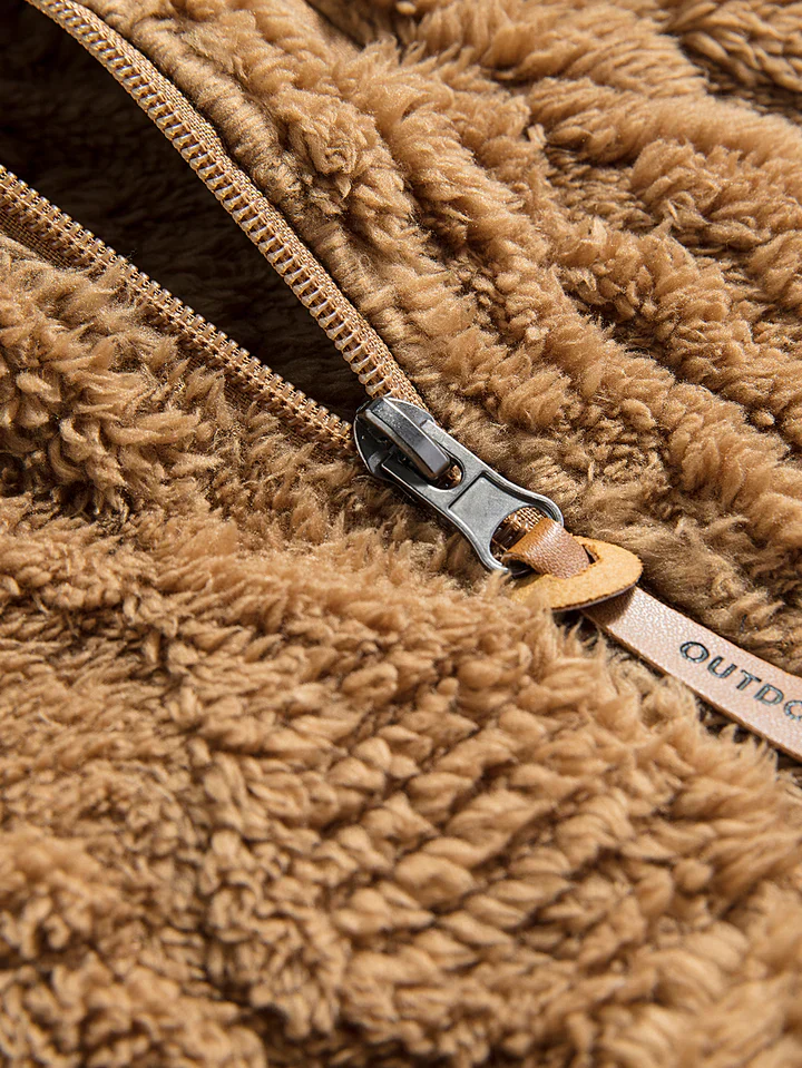 🔥🔥New Autumn/Winter Teddy Bear Hooded Fleece Zip-Up Jacket for Men