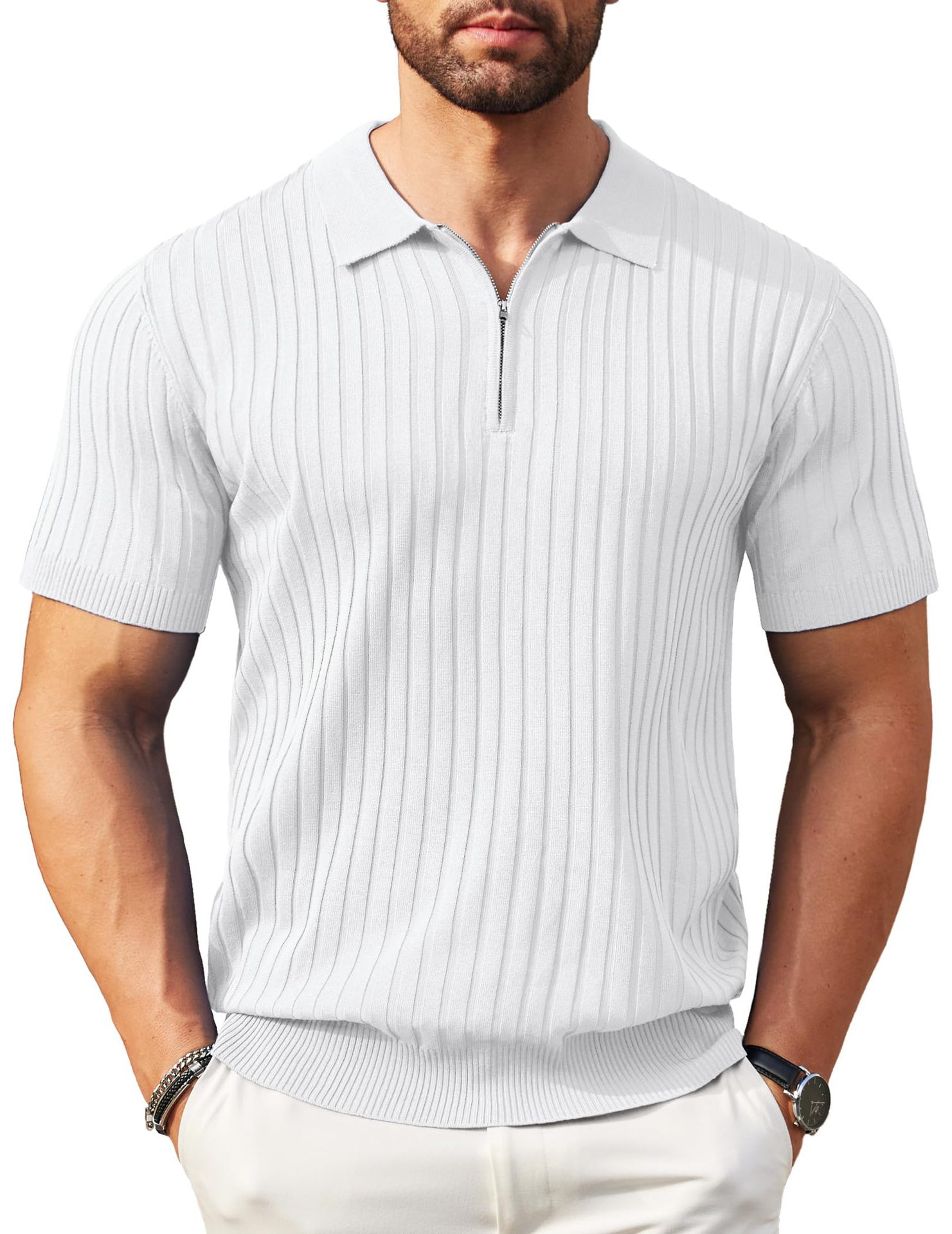 Men’s Premium Breathable Knit Polo Shirt