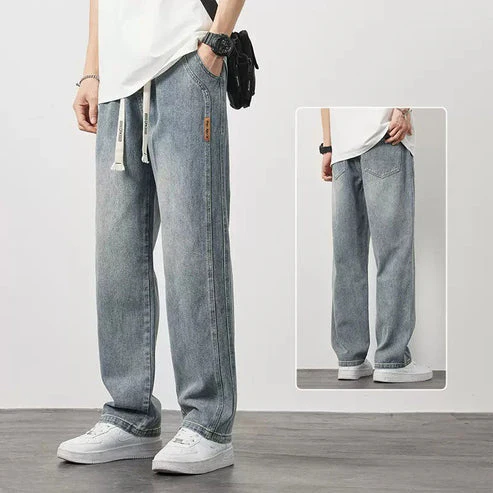 🥳 New product launch! 💐 Men's loose-fitting straight-leg jeans