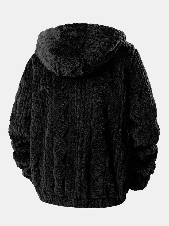 🔥🔥New Autumn/Winter Teddy Bear Hooded Fleece Zip-Up Jacket for Men