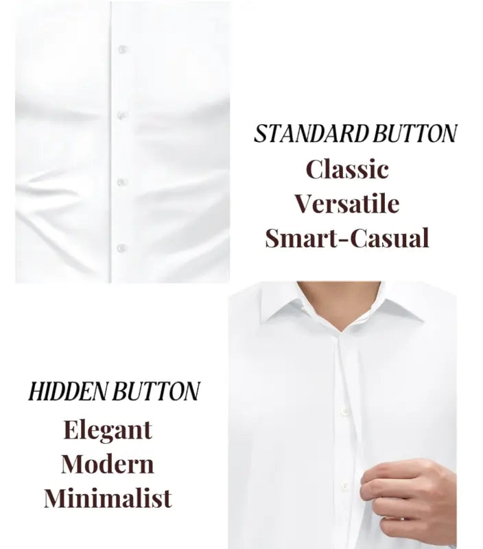 New Men’s 16-Way Stretch Slim Fit Dress Shirt, Wrinkle-Free