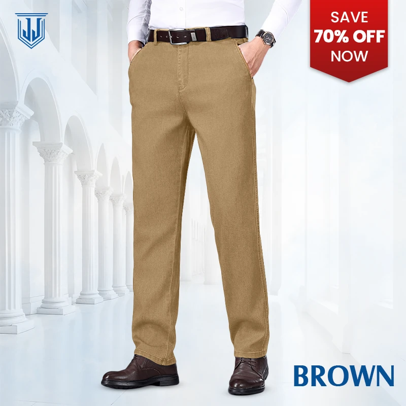 JettJeans3 - Men's Classic Straight Fit Stretch Jeans