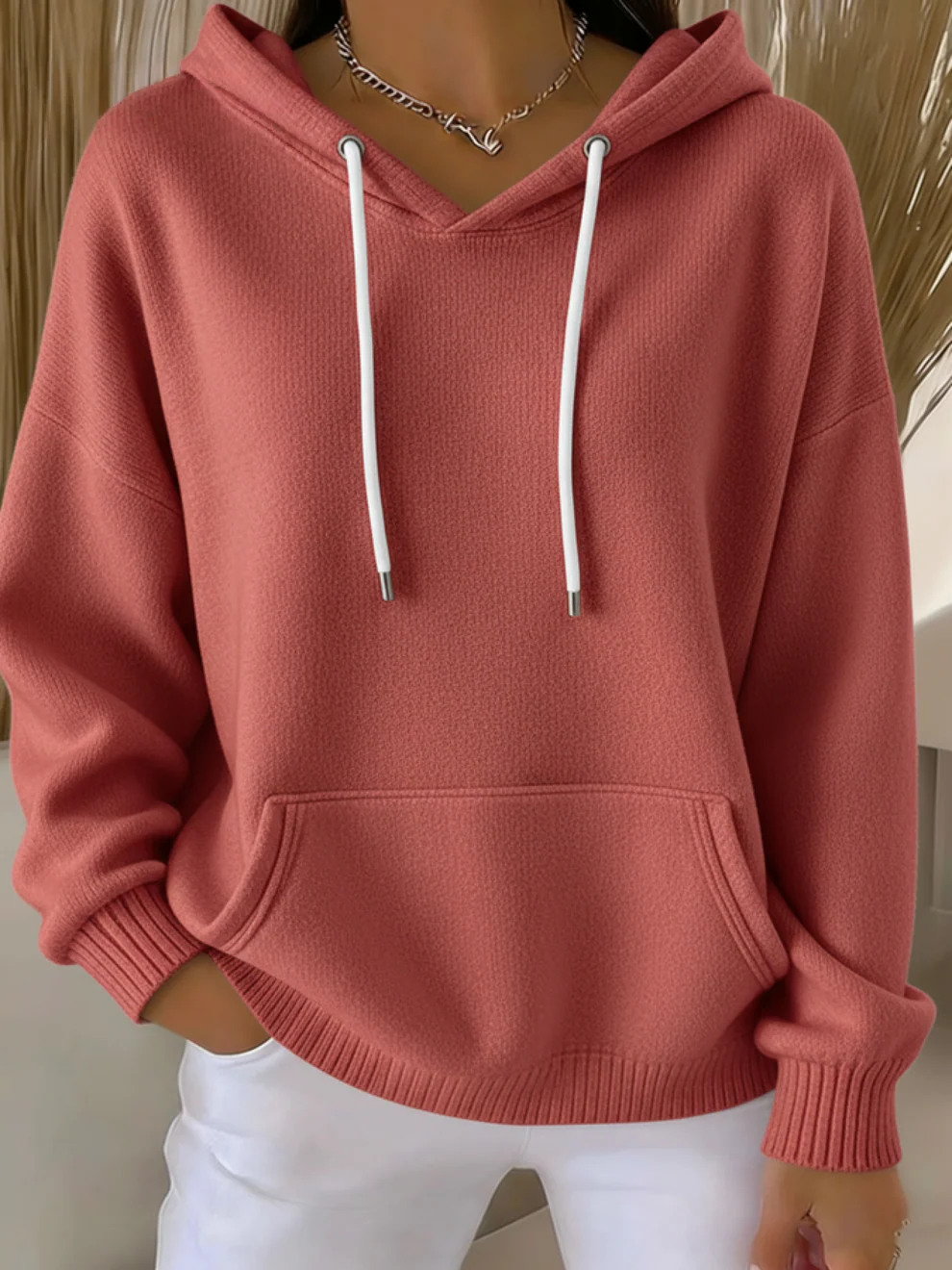 🎄Black Friday Pre-sale🔥Women's Casual kint Jacquard Multicolor Hoodie