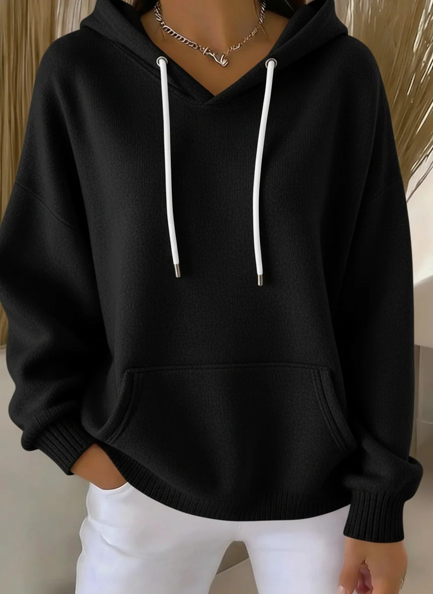 🎄Black Friday Pre-sale🔥Women's Casual kint Jacquard Multicolor Hoodie
