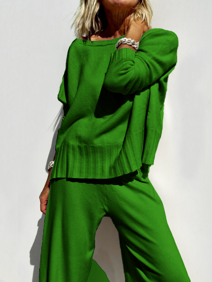 💥2025 Hot Sale Soft Cashmere Casual Sweater Suit