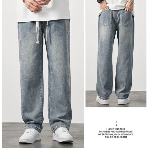 🥳 New product launch! 💐 Men's loose-fitting straight-leg jeans