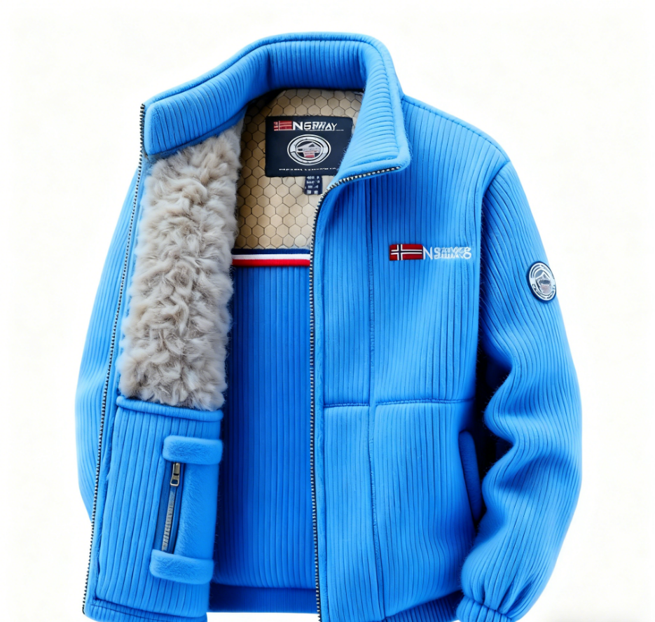 🔥🔥New cashmere wool men’s outdoor stand collar fleece jacket