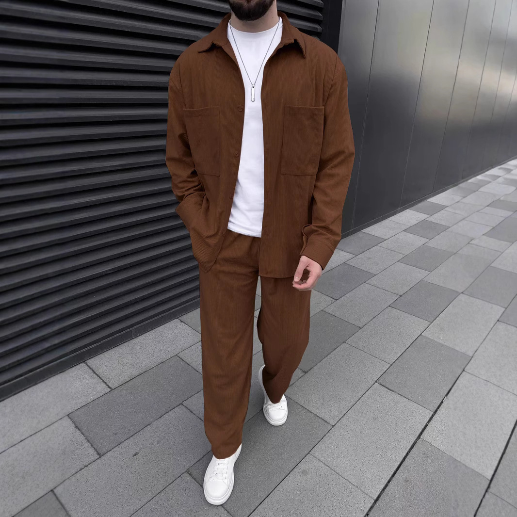 Premium Corduroy 2-Piece Set | Comfortable & Stylish Outfit for Men