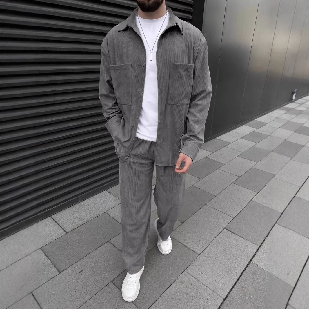 Premium Corduroy 2-Piece Set | Comfortable & Stylish Outfit for Men