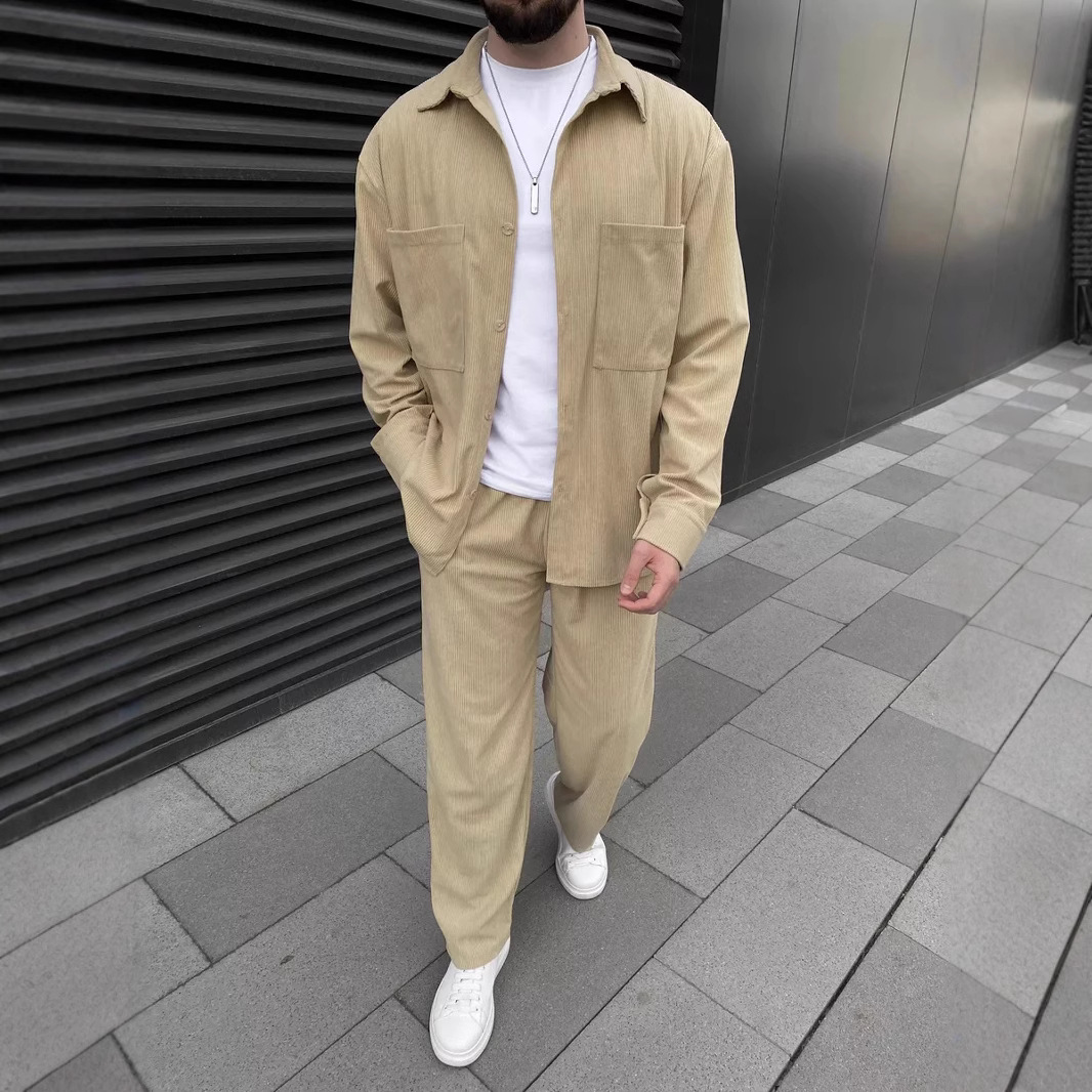 Premium Corduroy 2-Piece Set | Comfortable & Stylish Outfit for Men