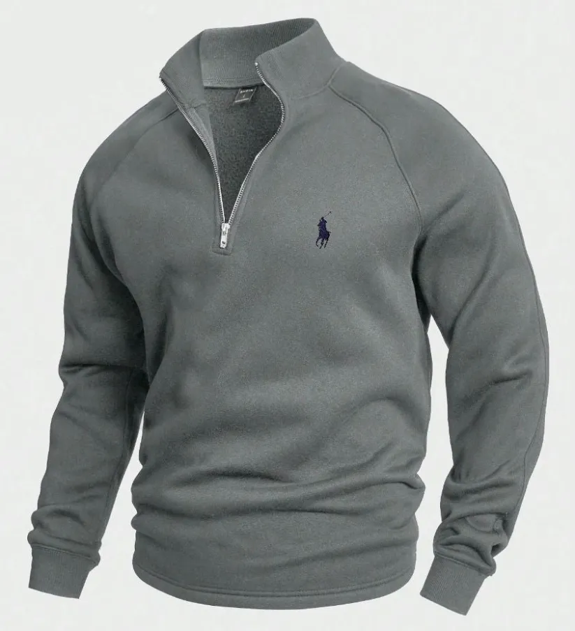 RL Cotton Half-Zip Jumper