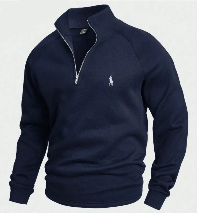 RL Cotton Half-Zip Jumper