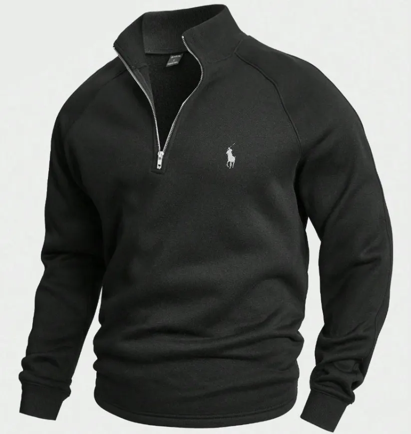 RL Cotton Half-Zip Jumper