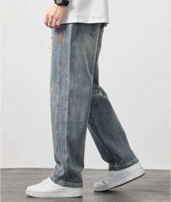 🥳 New product launch! 💐 Men's loose-fitting straight-leg jeans
