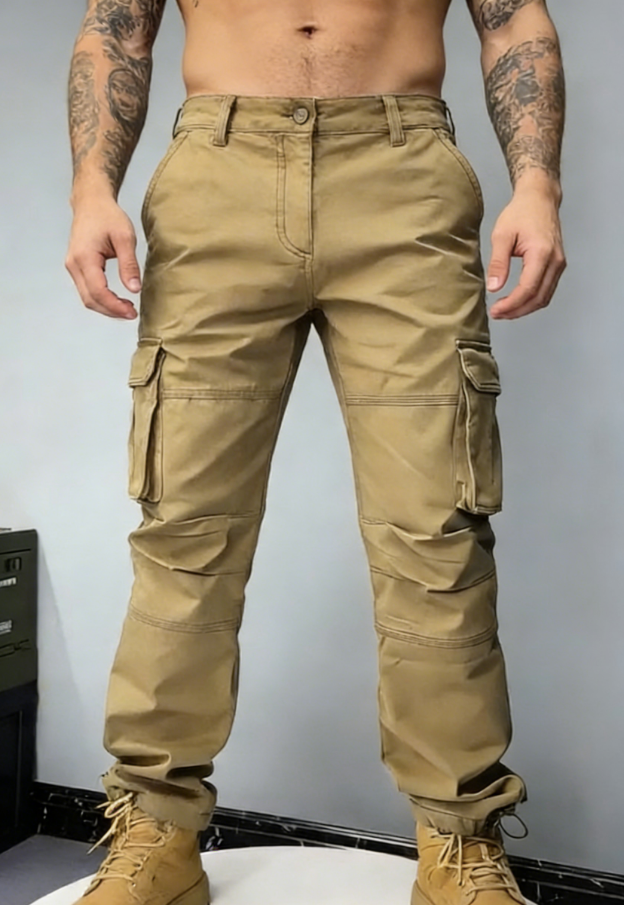 Men's American vintage style outdoor workwear casual pants
