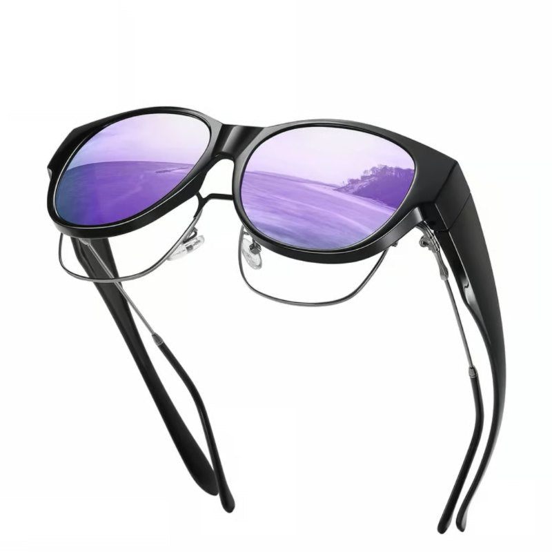New Polarized UV400 Protection Trendy Round Cat-eye Sunglasses