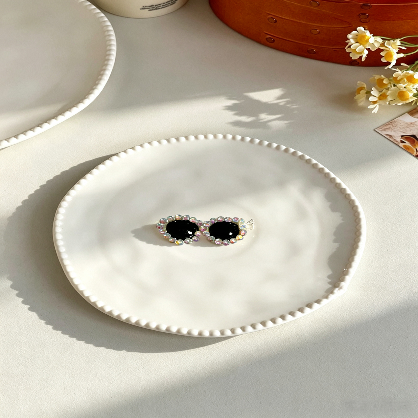 Pearl Sunglasses Handmade Pet Hair Clips