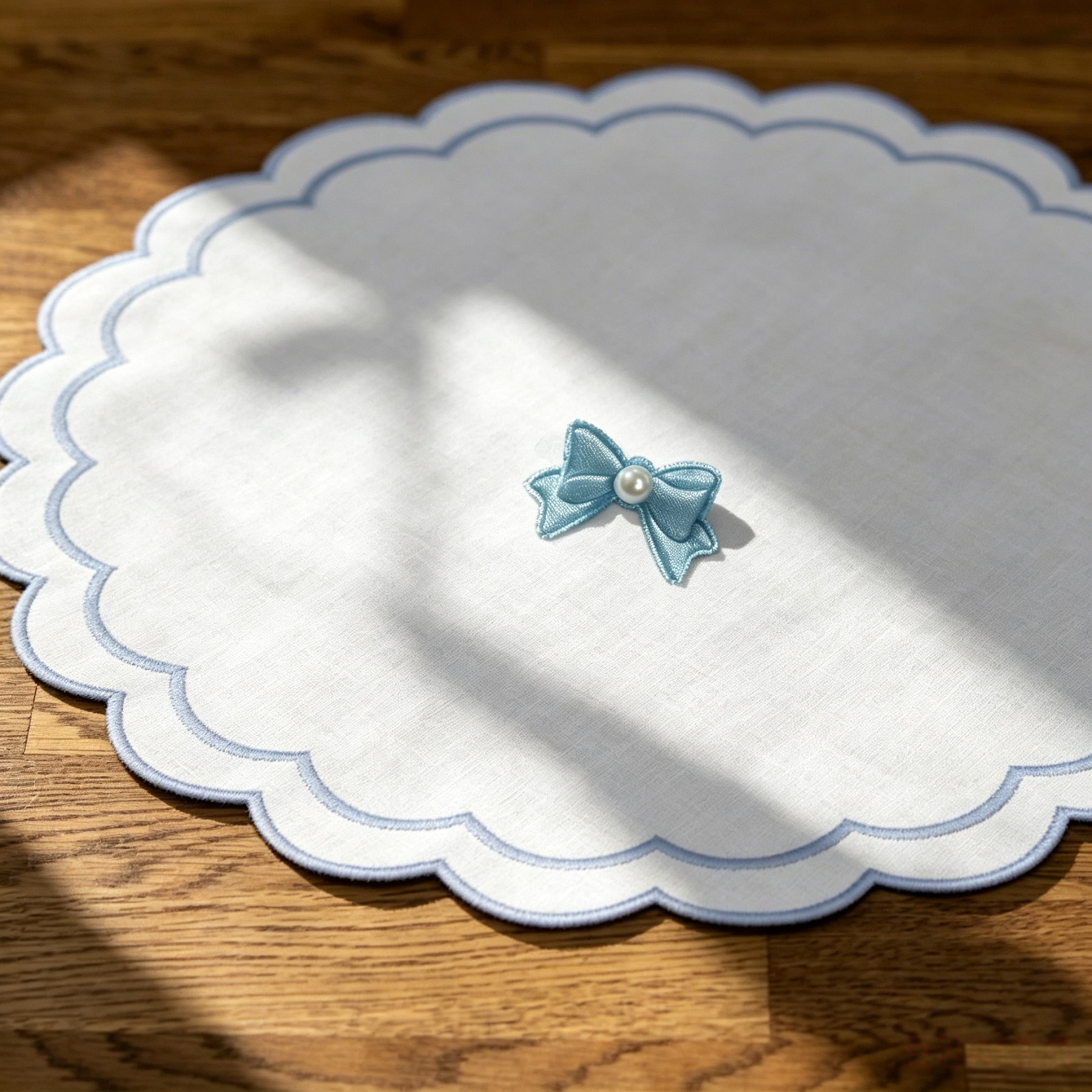 Blue Mini Bow Handmade Pet Hair Clips