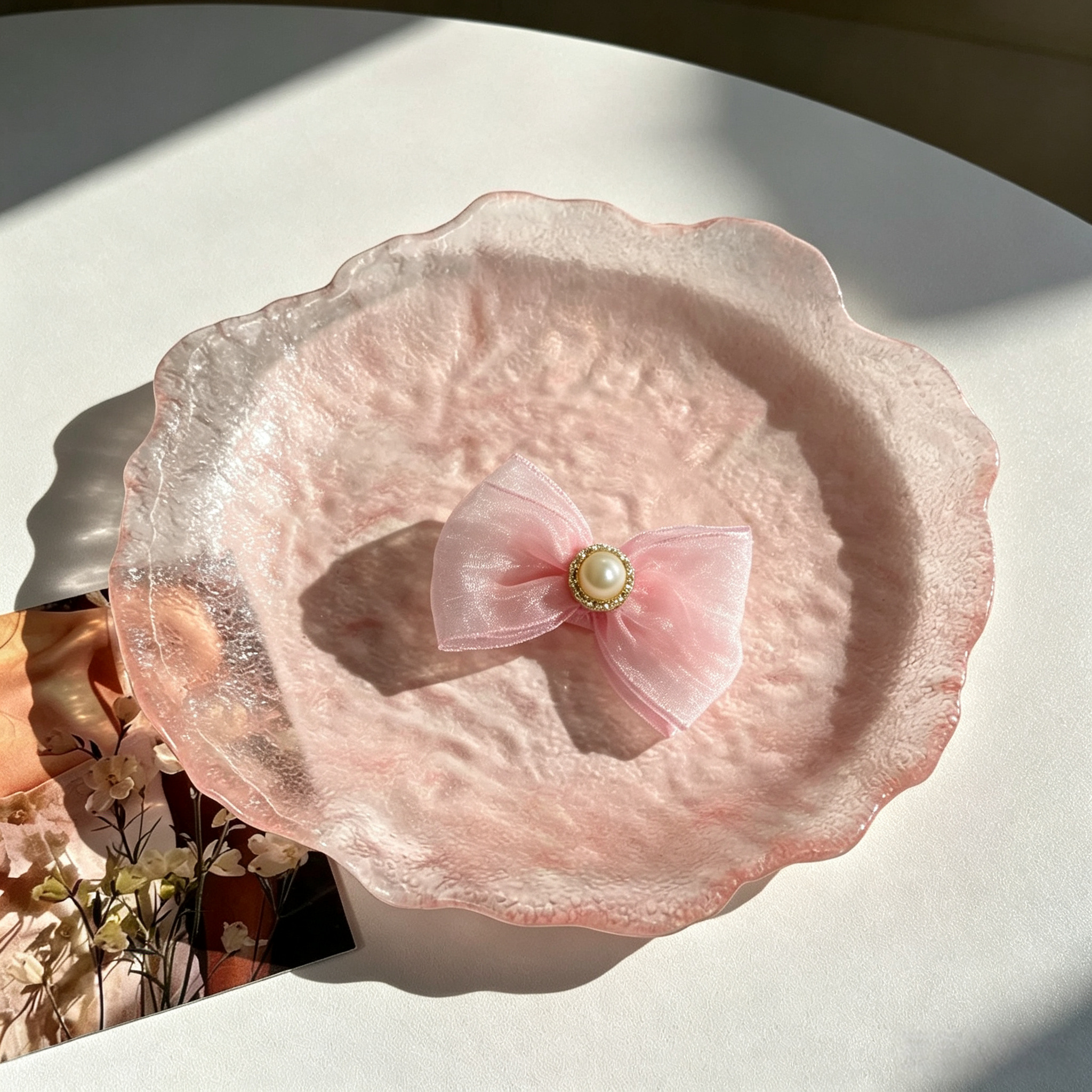Double Mesh Bow Handmade Pet Hair Clips
