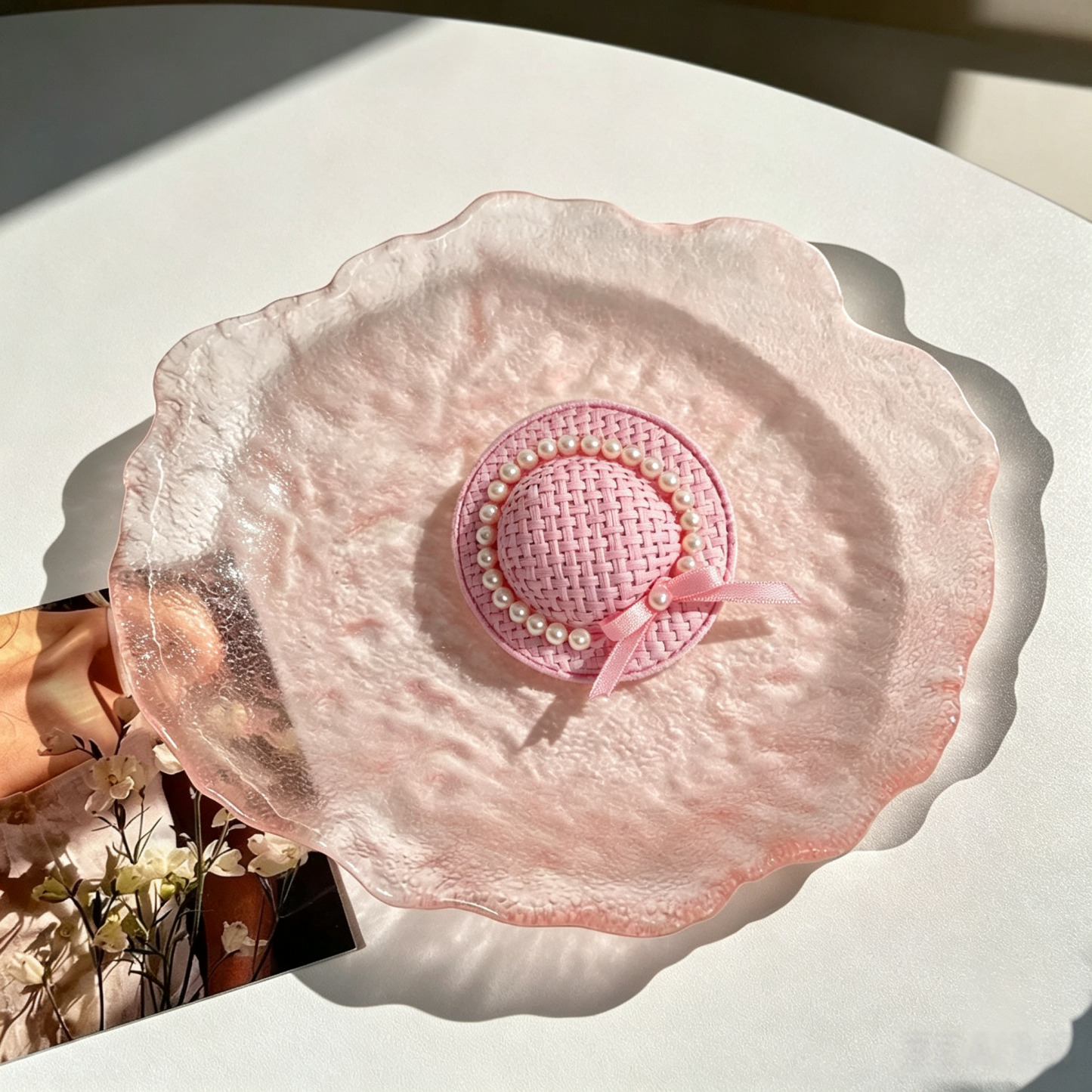 Summer Straw Hats Handmade Pet Hair Clips