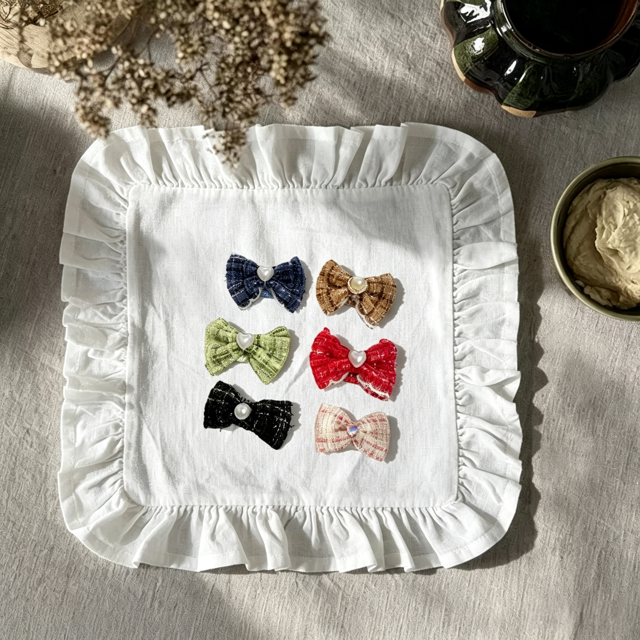 Elegant  Bow Pet Hair Clips