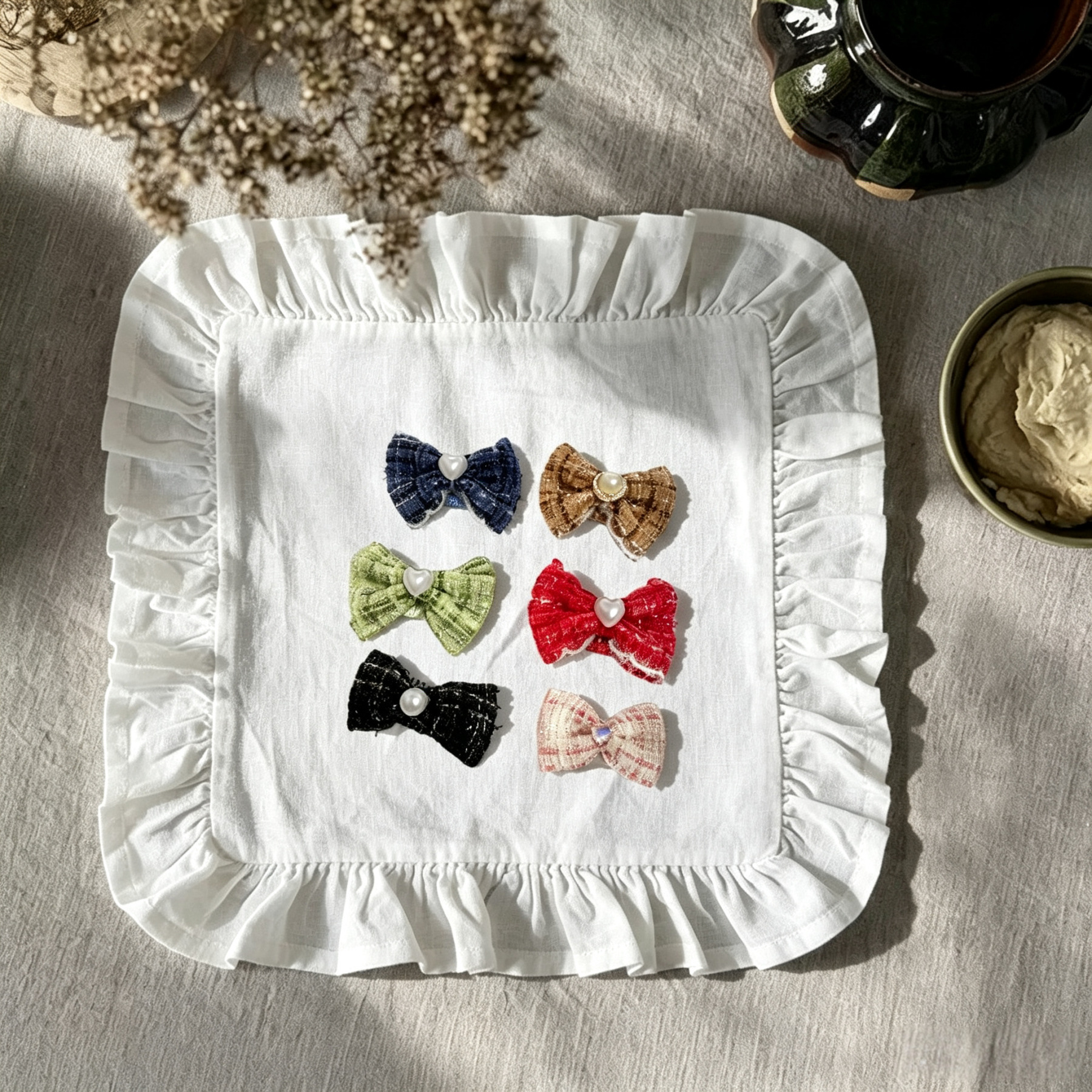 Elegant  Bow Pet Hair Clips