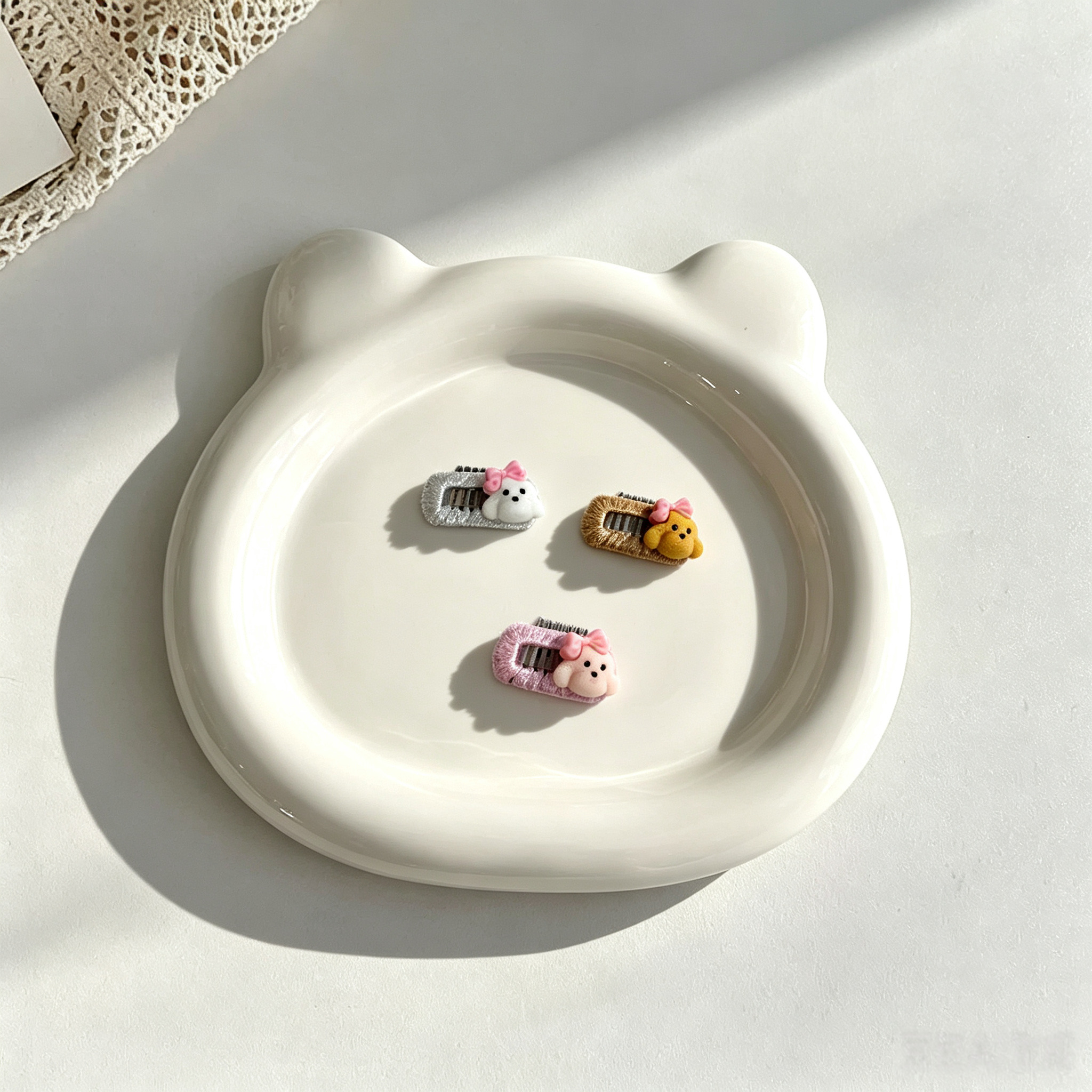 Cute 3D Puppy Dog Head Pet Hair Clips