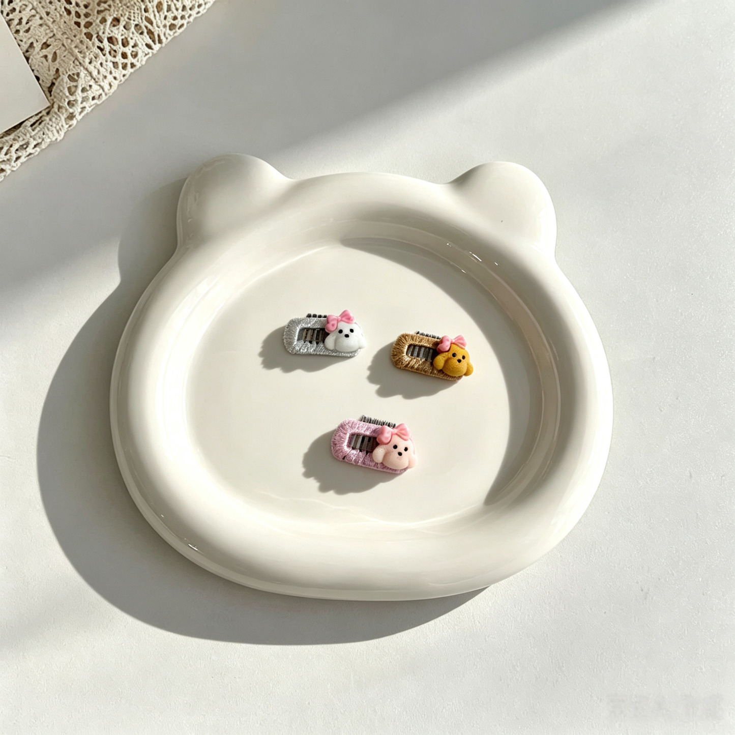 Cute 3D Puppy Dog Head Pet Hair Clips