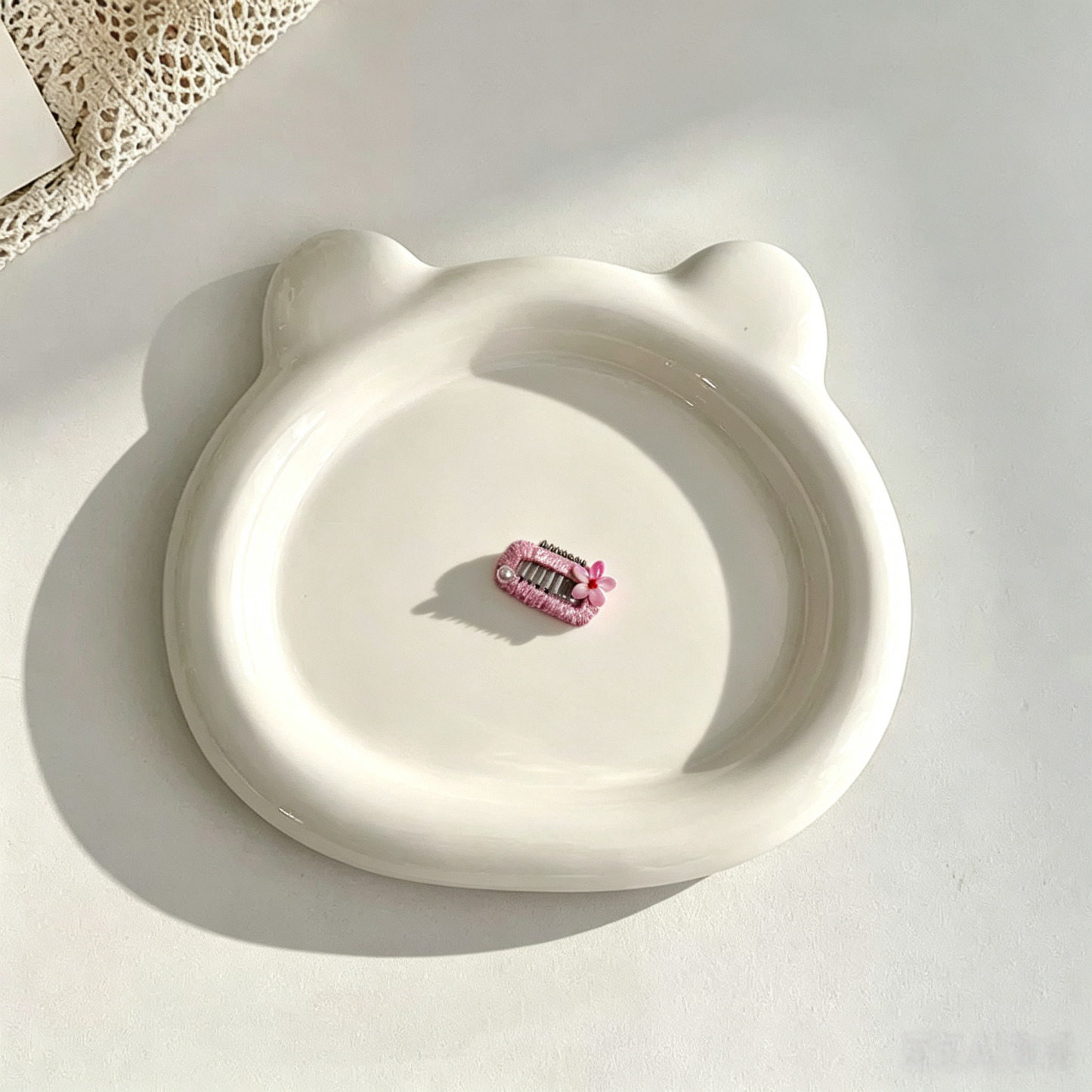 Mini Tiny Flower Pearl Pet Hair Clips