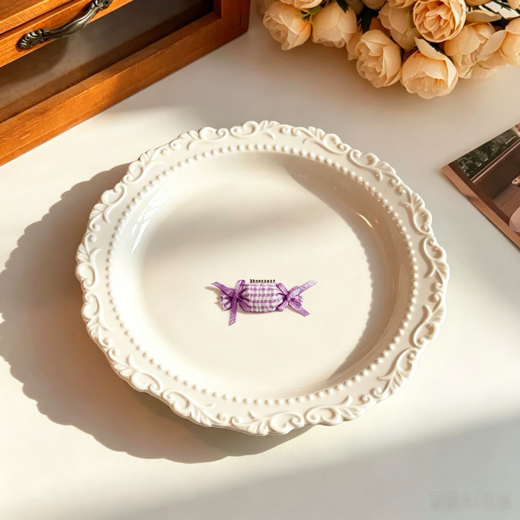 Purple Candy Handmade Pet Hair Clips 