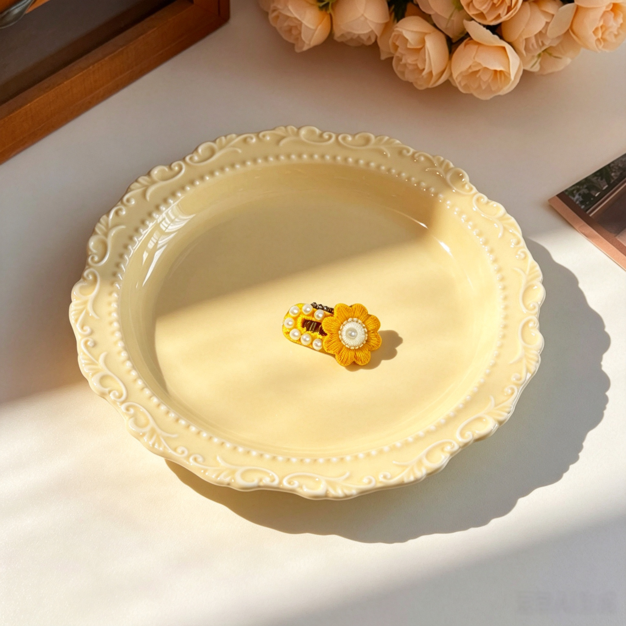 Sunflower Handmade Pet Hair Clips