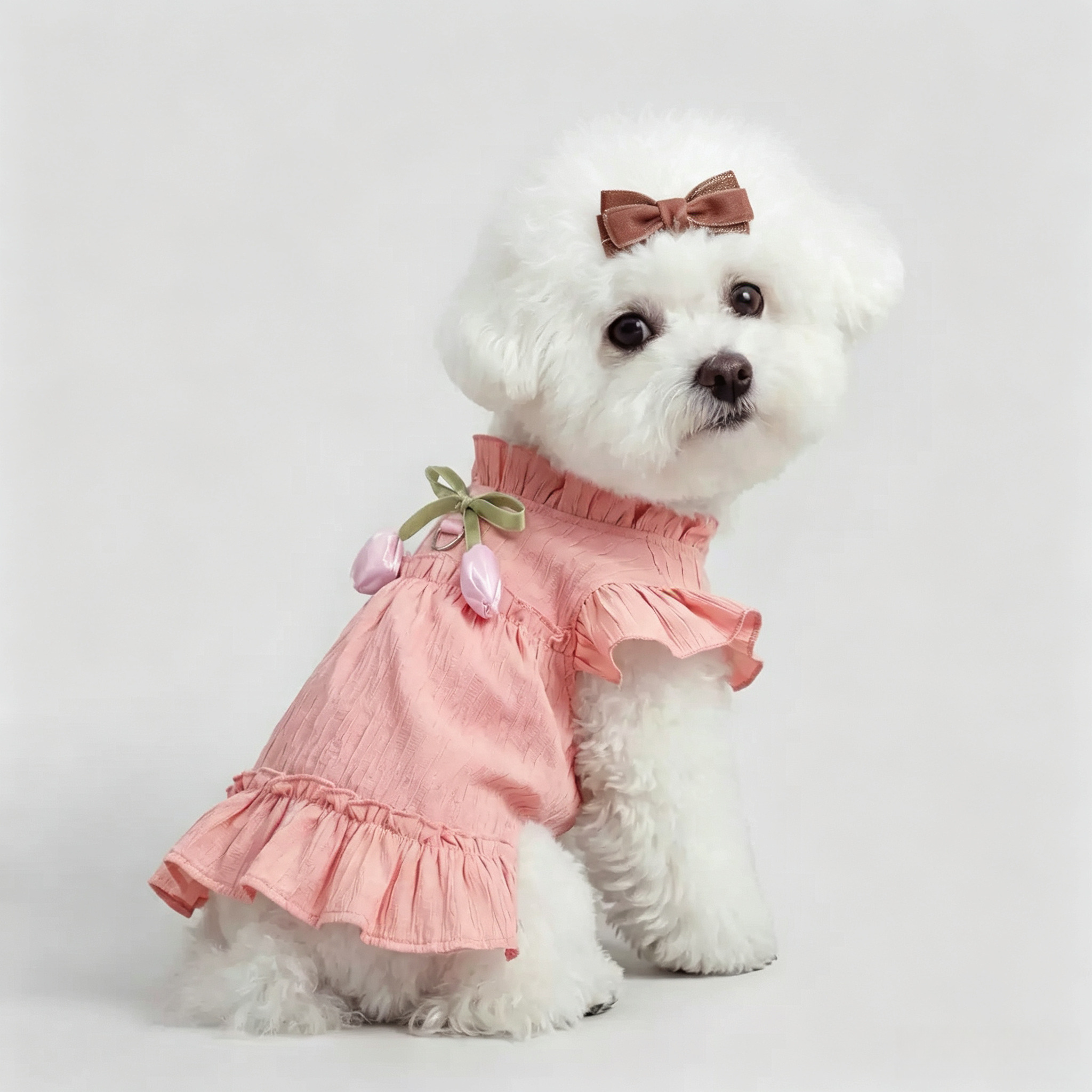 Pearl Bow Handmade Pet Hair Clips