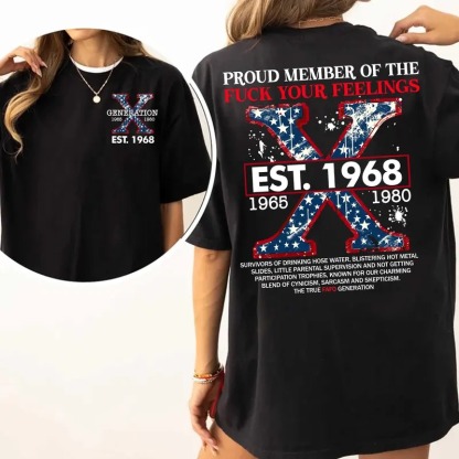 Proud Gen X Member Customize Year Shirt
