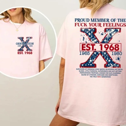 Proud Gen X Member Customize Year Shirt
