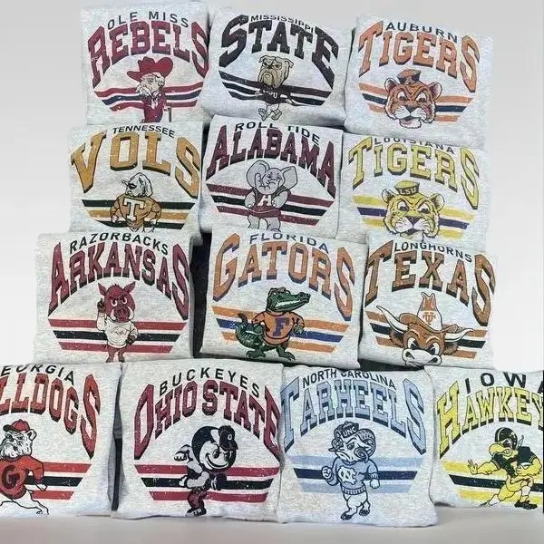 Retro College Football Mascot T-shirt Crewneck Sweatshirt