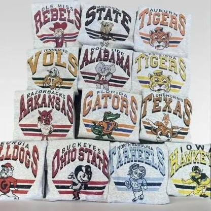 Retro College Football Mascot T-shirt Crewneck Sweatshirt