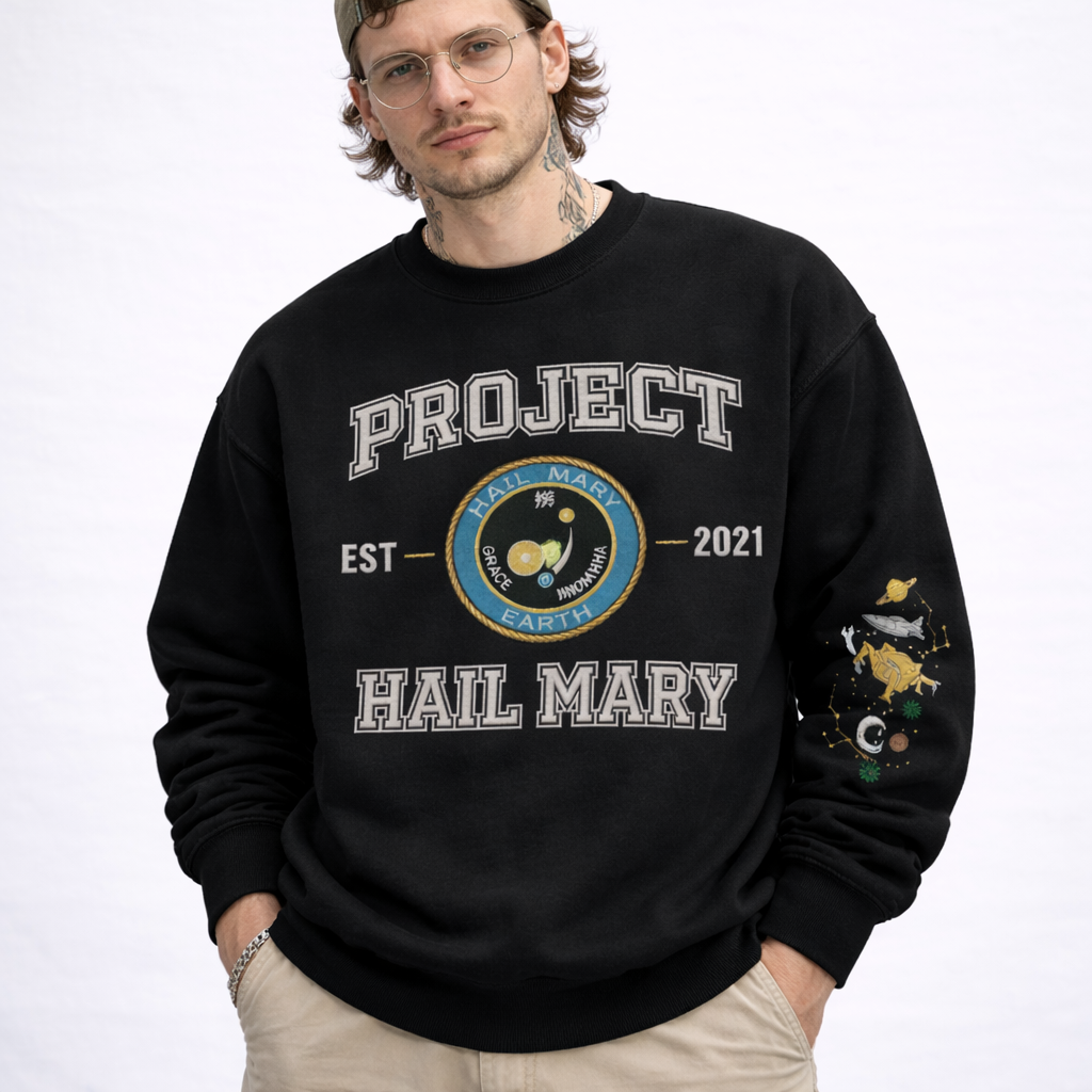 Project Hail Mary Embroidered– Space Sci-Fi Bookish Pullover