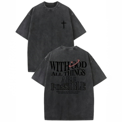 “Faith - Driven Streetwear” Vintage Cross Tee