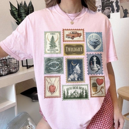 “Twilight Vintage Stamp” Movie Graphic Tee