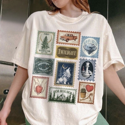 “Twilight Vintage Stamp” Movie Graphic Tee