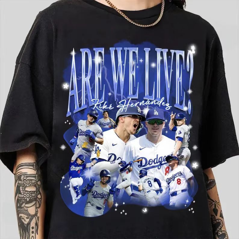 “Are We Live?” Sport Graphic Tee - Retro Baseball Player Tribute T-Shirt