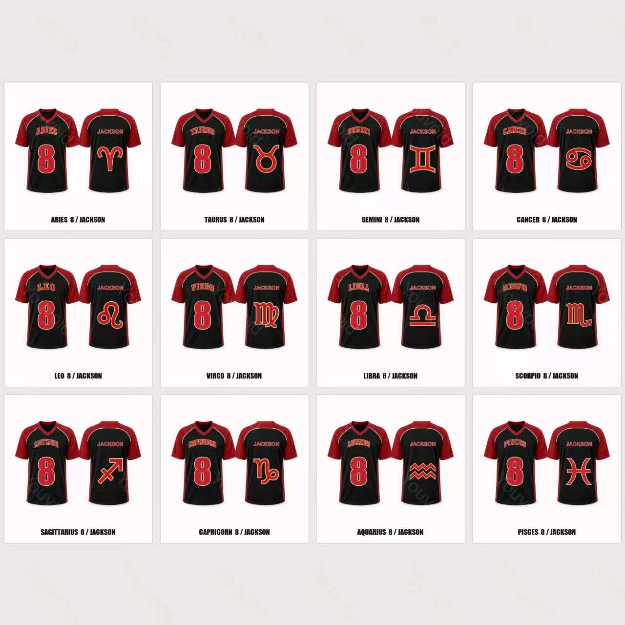 Custom Vintage #8 American Football Jersey – Bold Orange & Navy Statement Tee