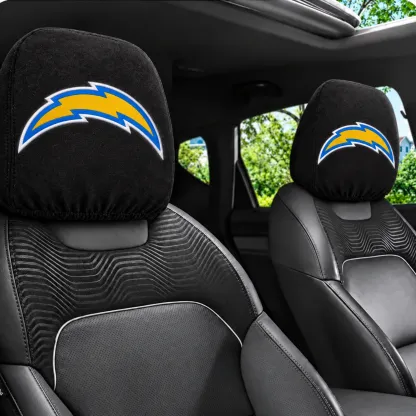 Los Angeles Chargers Football Car Headrest Covers - view 1