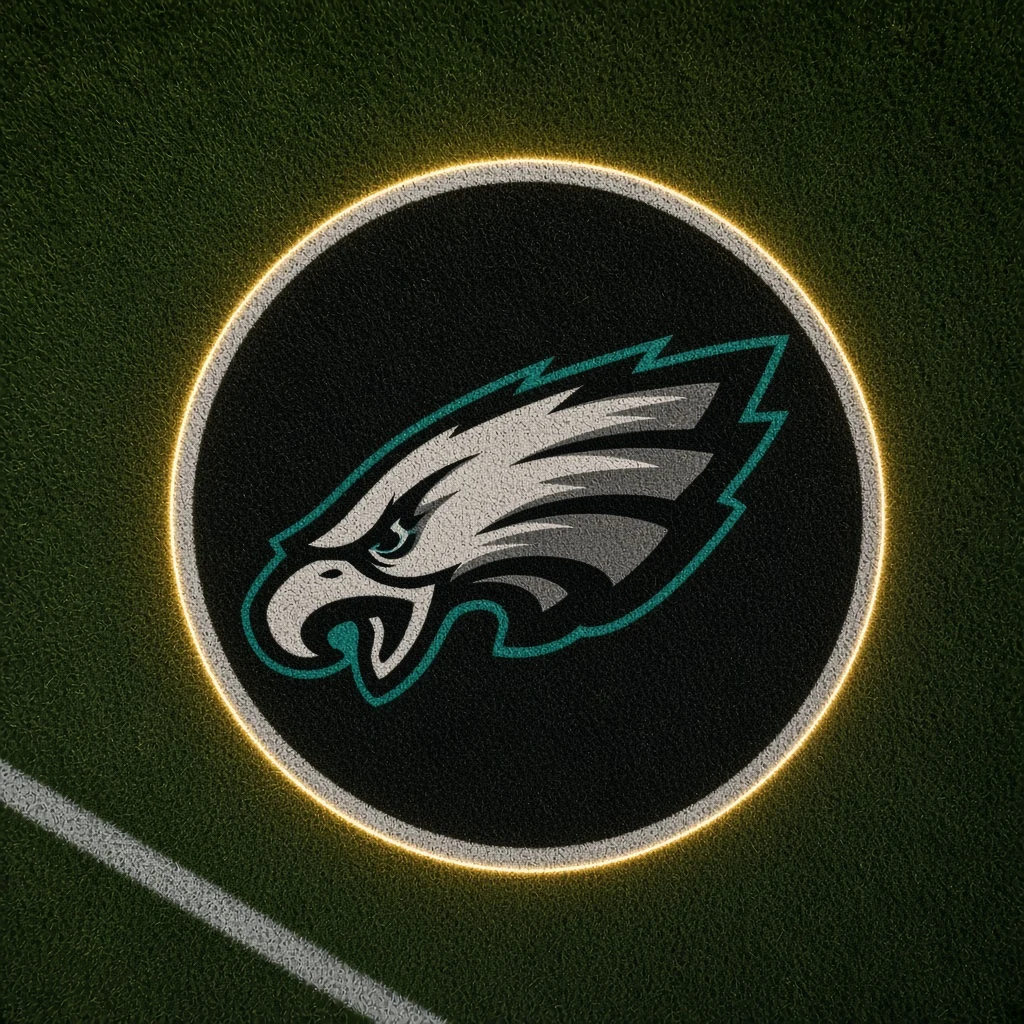 Philadelphia Eagles Football Car Door Projector Light grass scene