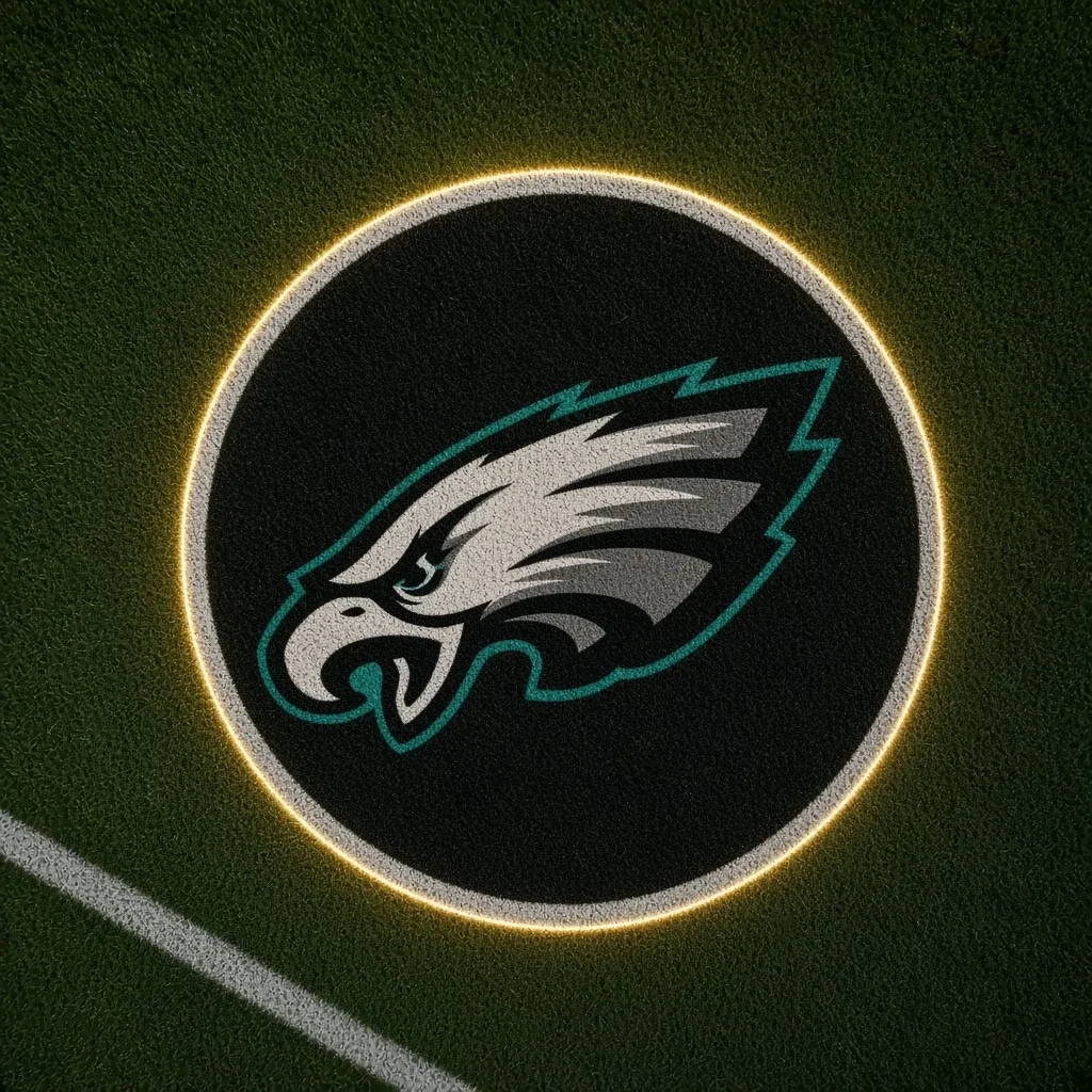 Philadelphia Eagles Football Car Door Projector Light grass scene