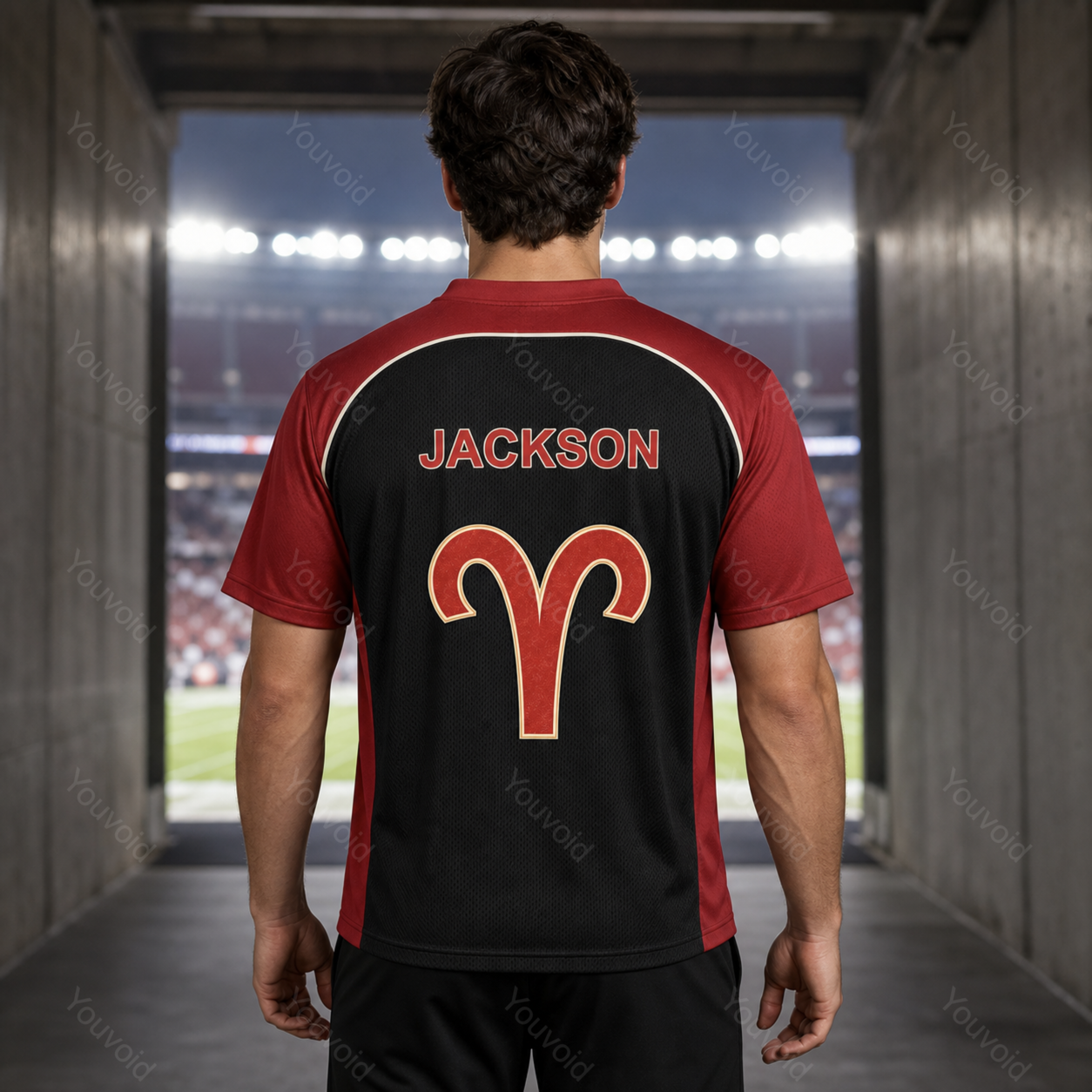 Custom Vintage #8 American Football Jersey – Bold Orange & Navy Statement Tee