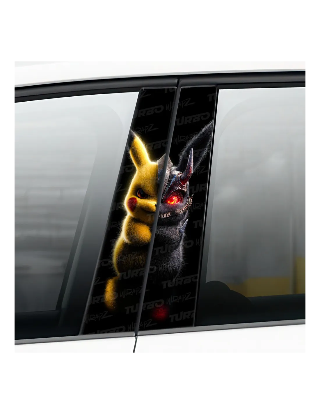Pikachu Warrior - Car pillar sticker