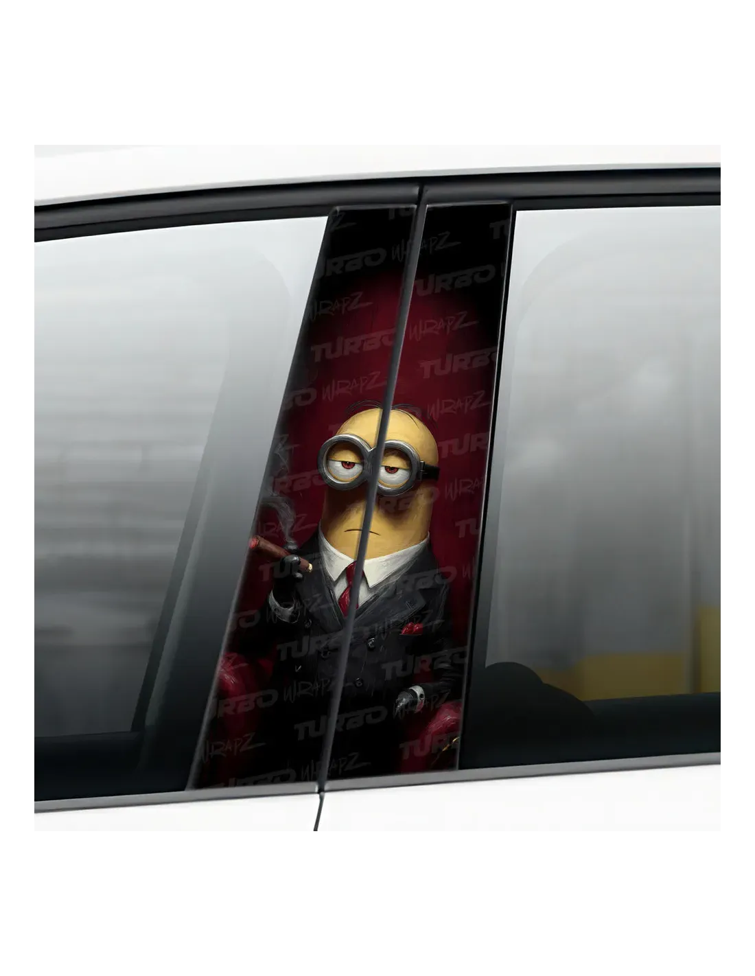 Minion Godfather - Car pillar sticker