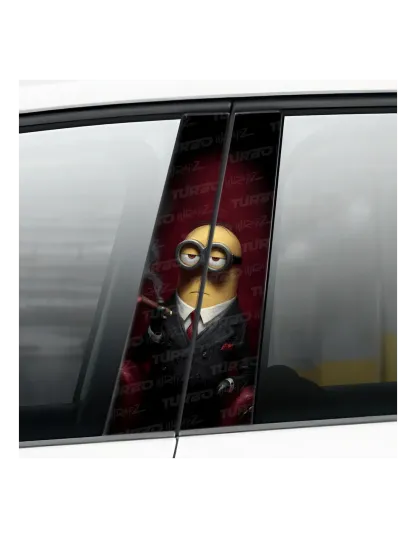 Minion Godfather - Car pillar sticker
